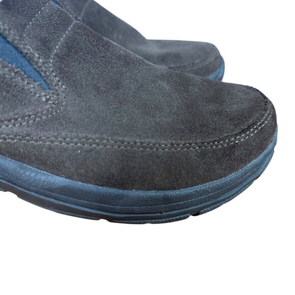 LL Bean Mens Dark Brown Casual Loafers Slip On Shoes Round Toe Suede 7 Wide